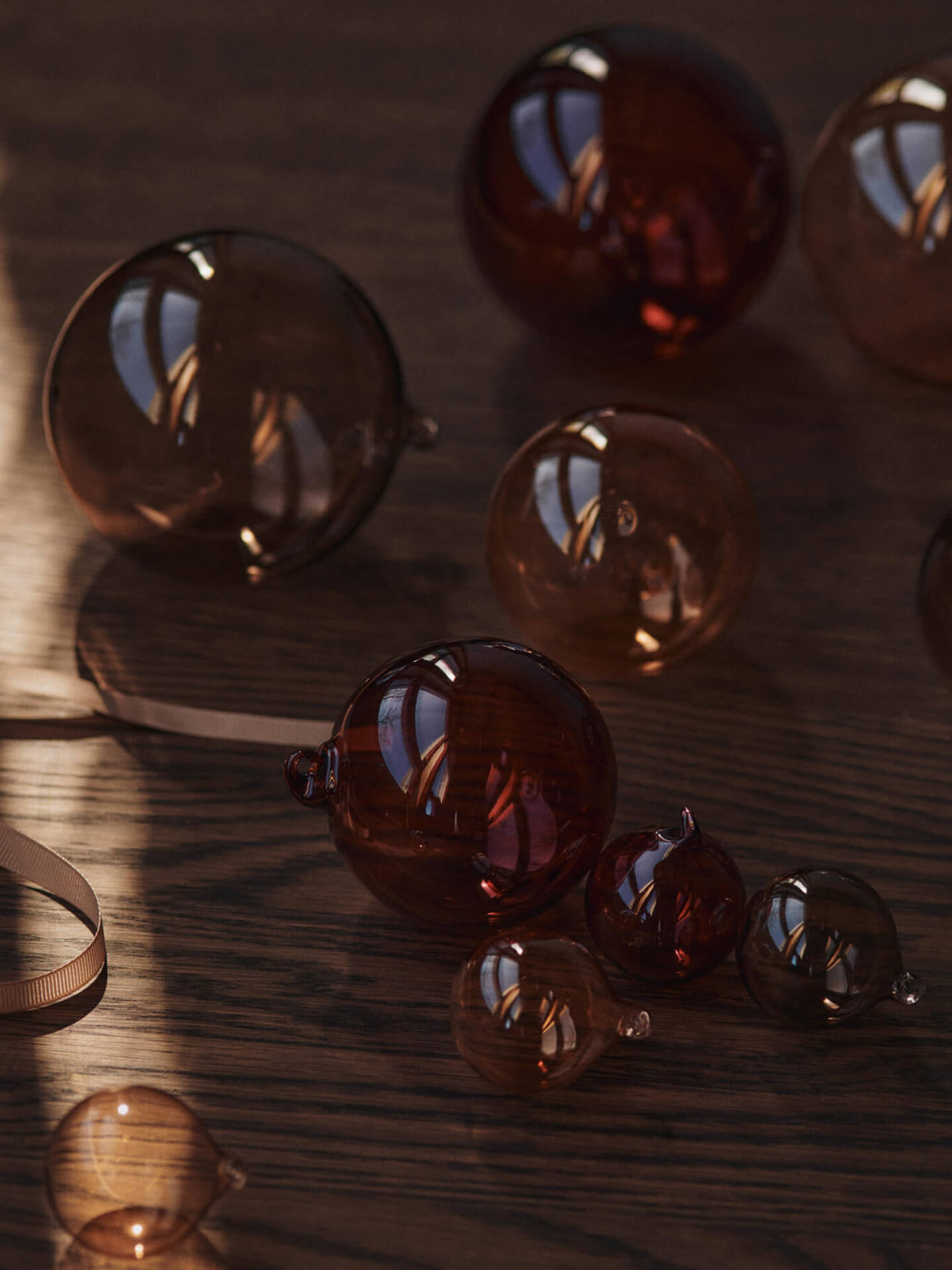 3 glasskuler | Roseate Translucent