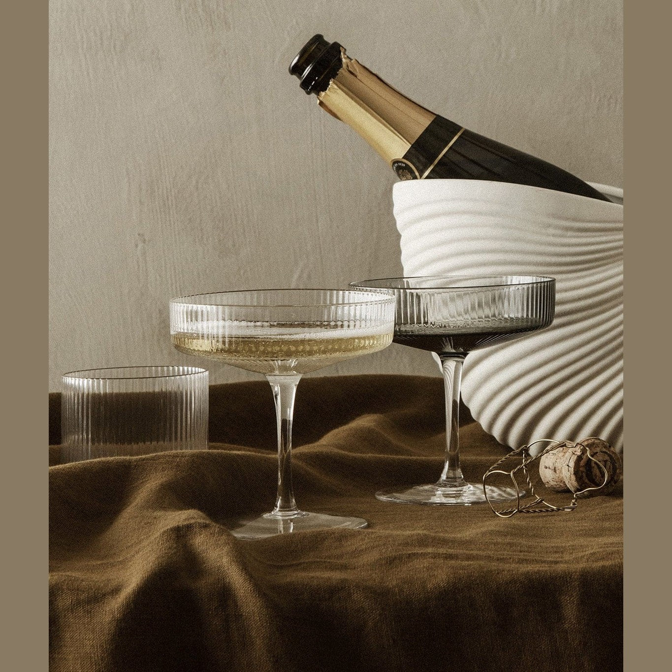 Ripple Champagneglass | sett med 2