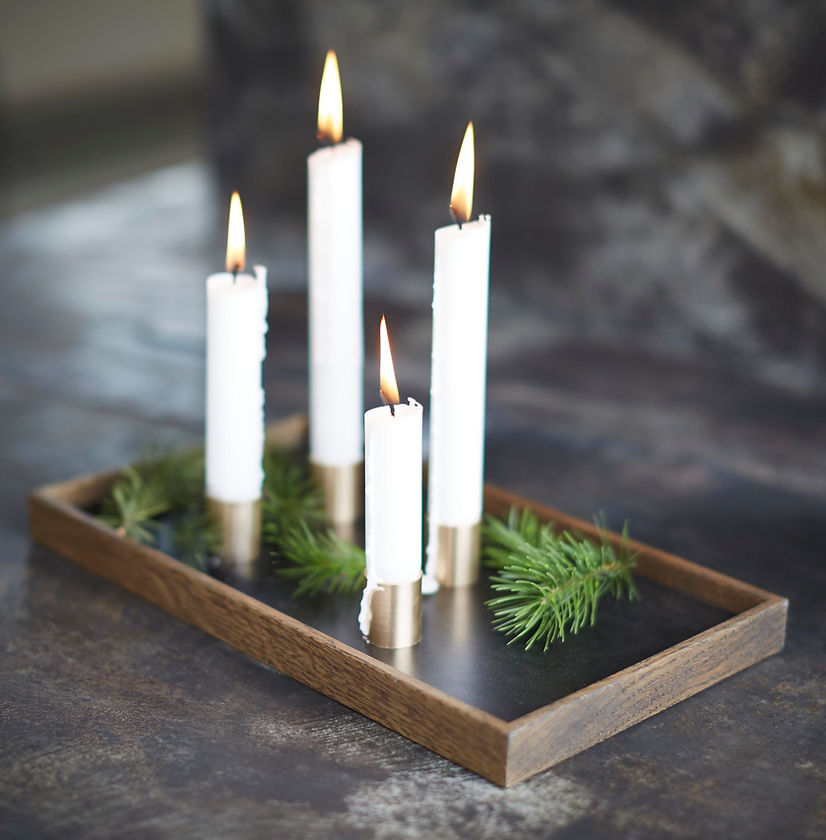 Candle Tray De Luxe | Messing