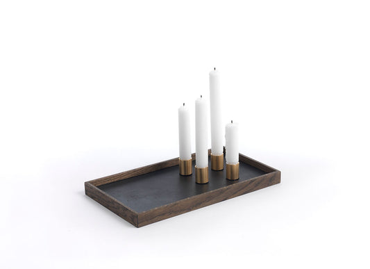 Candle Tray De Luxe | Messing