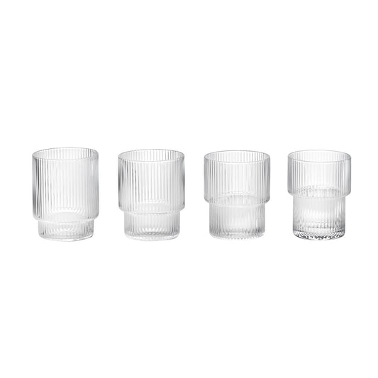 Ripple glass | sett med 4