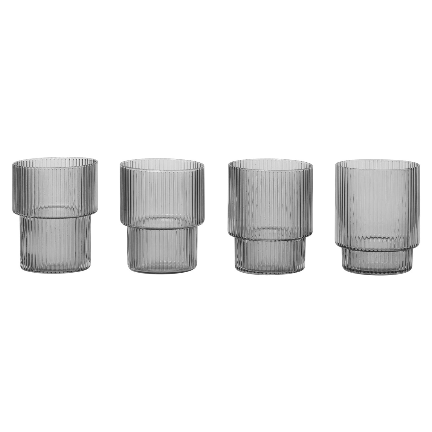 Ripple glass | sett med 4