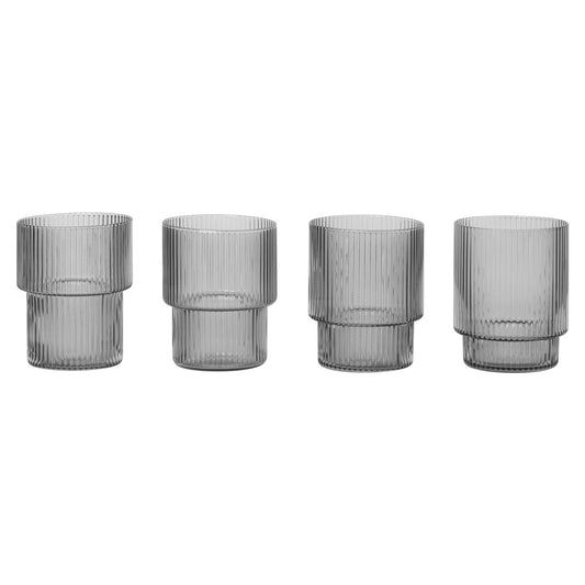 Ripple glass | sett med 4