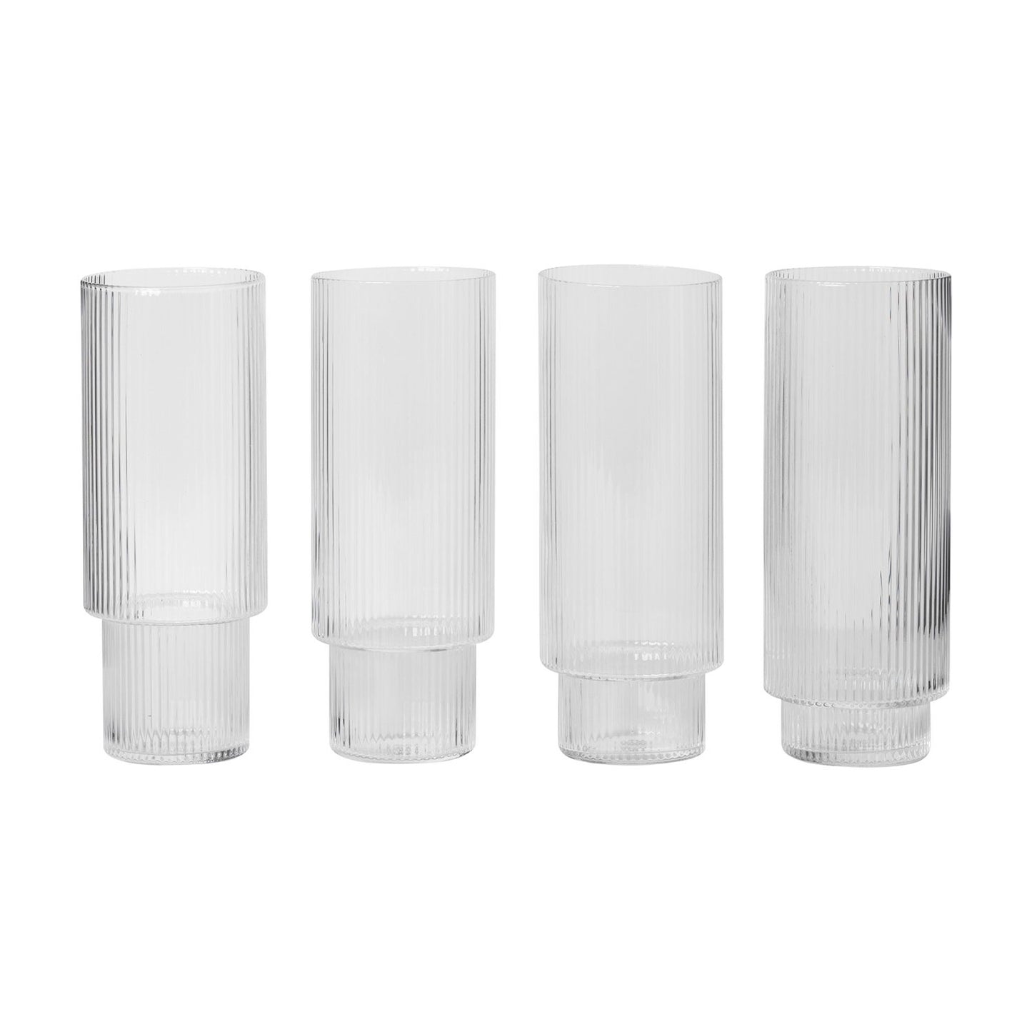 Ripple Long Drink glass | sett med 4