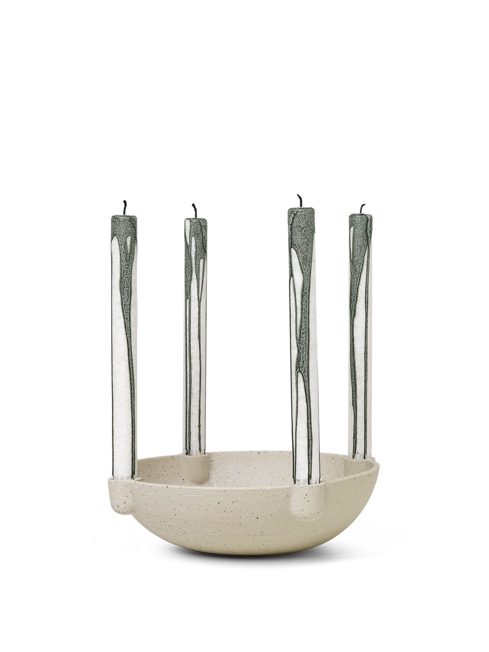 Bowl keramikk lysestake | Stor