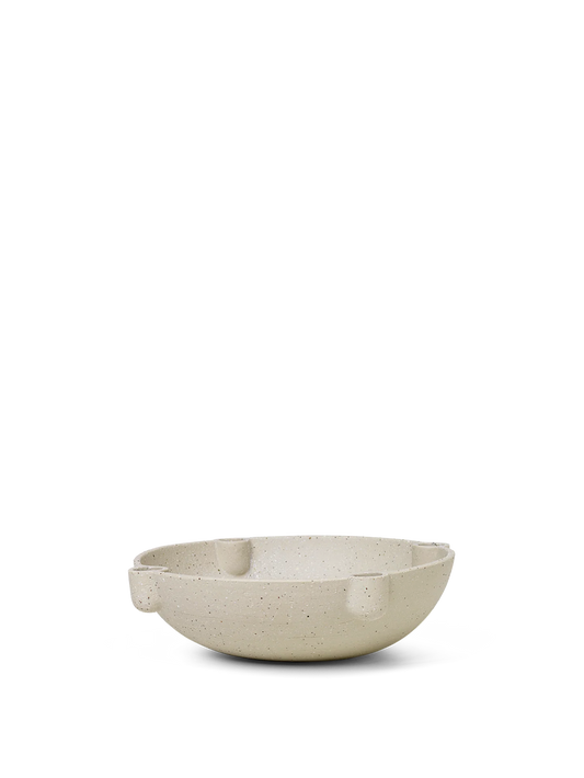 Bowl keramikk lysestake | Stor