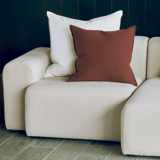 Putetrekk i lin | Jernrød