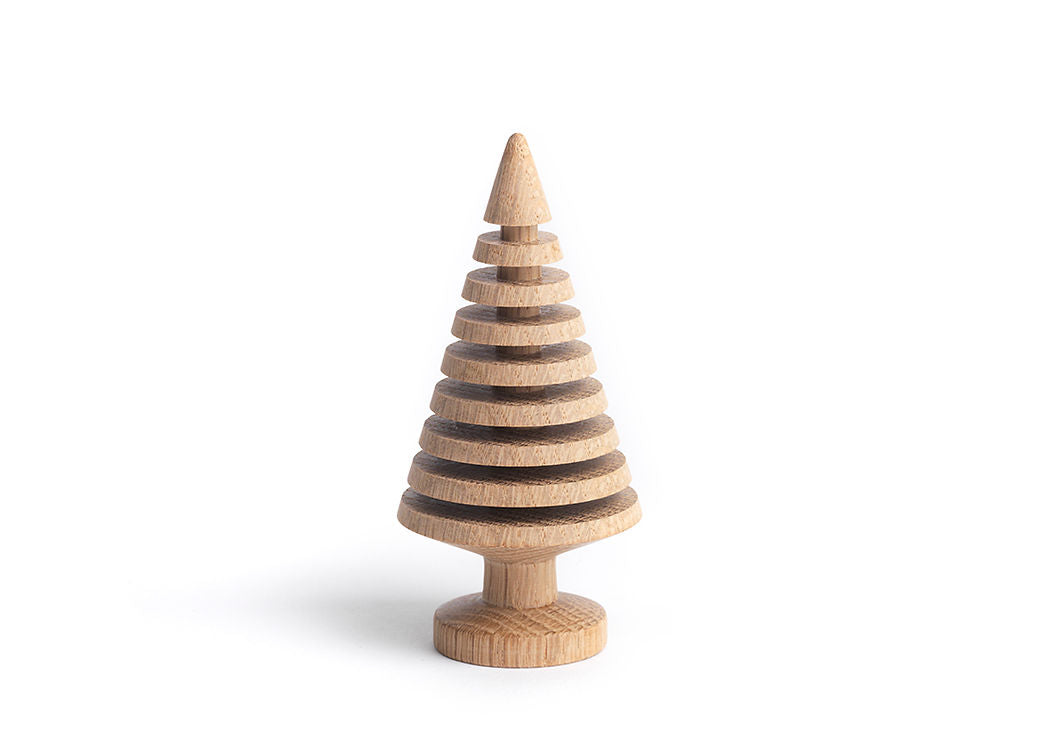Wooden tree-shaped object on a white background