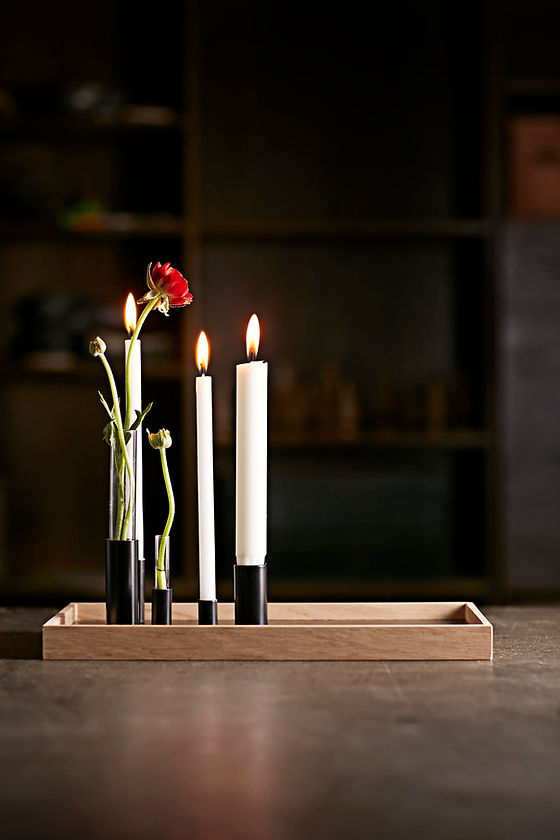 Candle Tray Eik | Svart