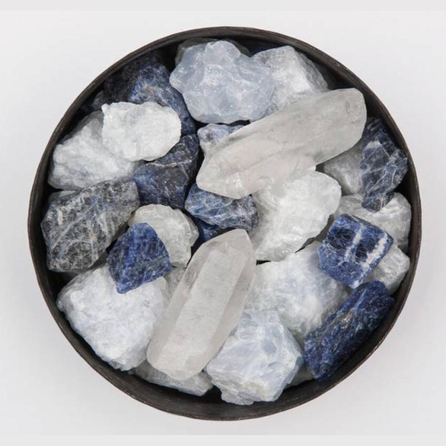 TOTEM Halfmoon | Blå krystaller